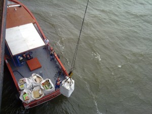 Delivery at Inner Anchorage